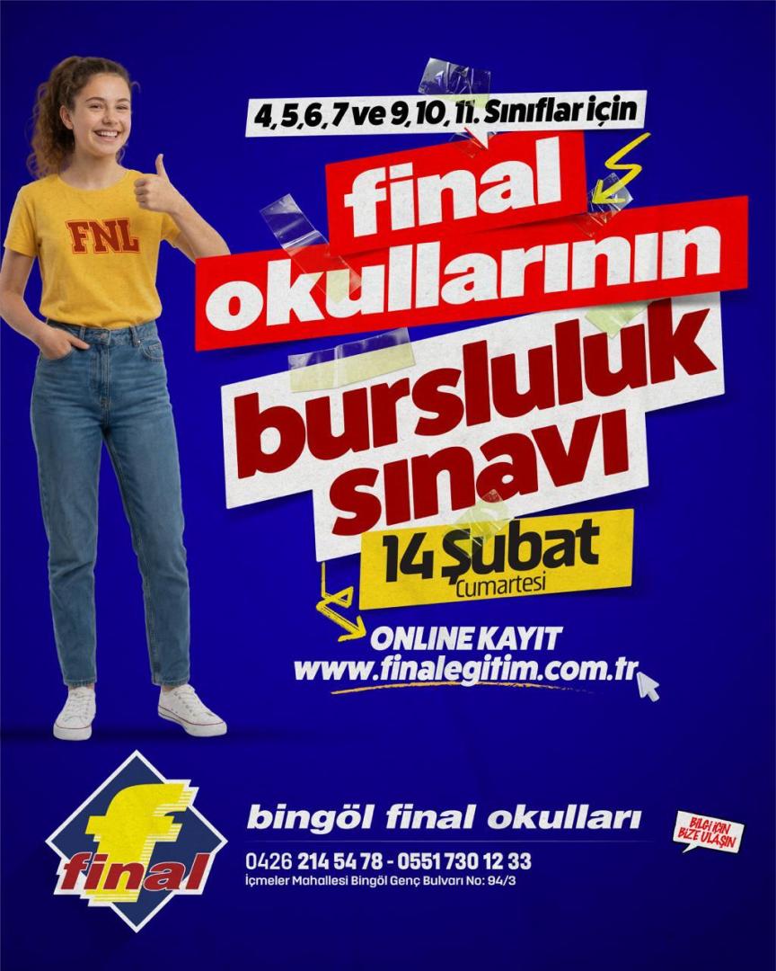 Bingöl Final Okullarının bursluluk sınavı